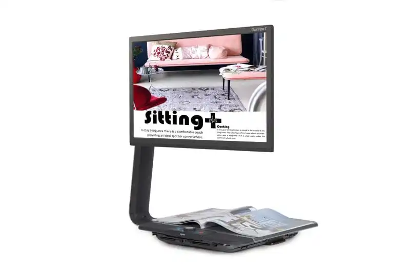 Magazine with a flexible, integrated screen display.