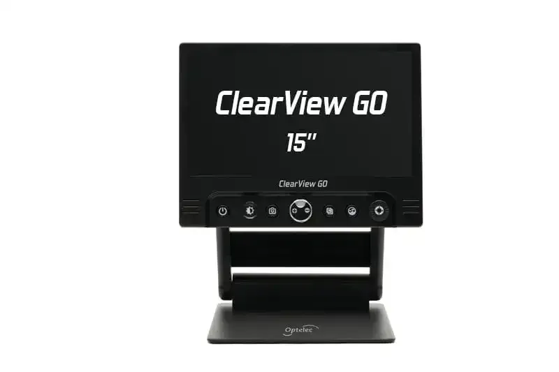 15-inch ClearView GO monitor display.