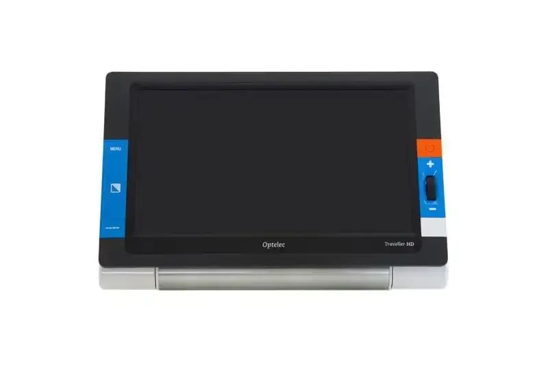 Optical magnifier device with digital screen.